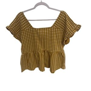 Madewell- Mochi Ruffle Top